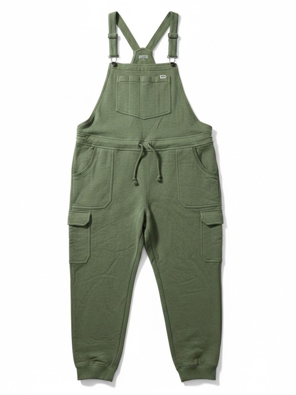 NWT Duluth Trading Co Souped Up Sweats Storm Cotton Overalls Green Size XL